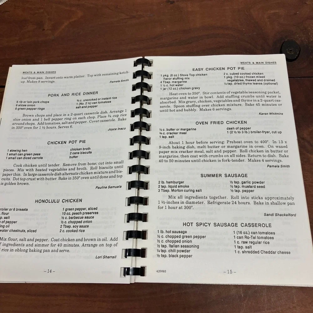 Feeding Our Flock Mosley Regular Baptist Church 1993 Volume II Cookbook
